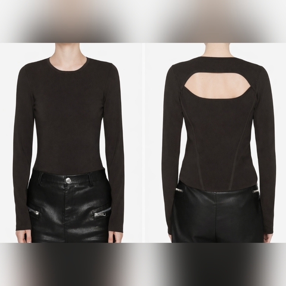 Cut Out Knit Long Sleeve Top NWT